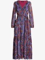 Lauren Ralph Lauren Midi Evening Dress Lilac 250940218001 - Image 2