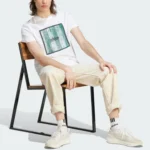 adidas White Tiro Box Graphic Tee - Image 2