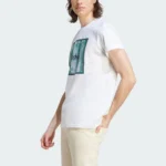 adidas White Tiro Box Graphic Tee - Image 3