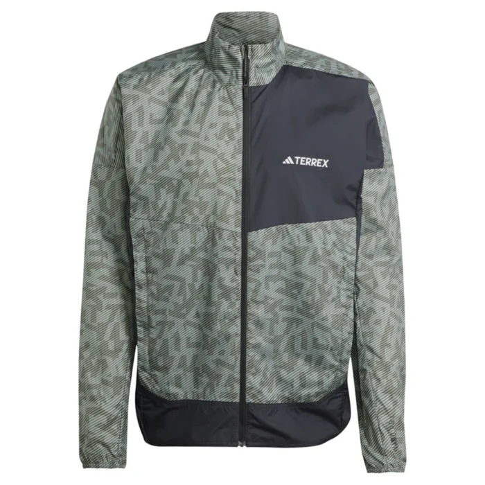 adidas Terrex Trail Wind Running Jacket Men - Olive - Image 2