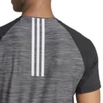 Adidas Gym+ Training 3-Stripes T-Shirt, Black - Image 6