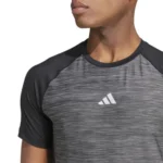 Adidas Gym+ Training 3-Stripes T-Shirt, Black - Image 5