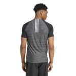 Adidas Gym+ Training 3-Stripes T-Shirt, Black - Image 2