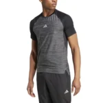 Adidas Gym+ Training 3-Stripes T-Shirt, Black - Image 3