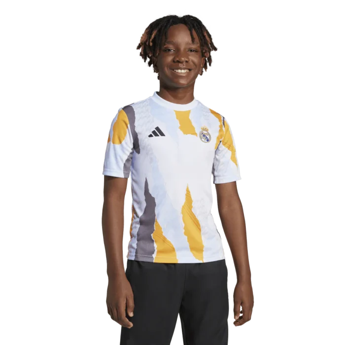 adidas Youth Real Madrid Pre-Match Jersey - Image 3
