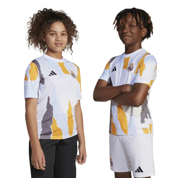 adidas Youth Real Madrid Pre-Match Jersey - Image 2