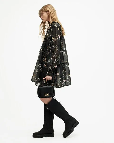 ALLSAINTS Mindy Oversized Oto Floral Mini Dress - Image 3