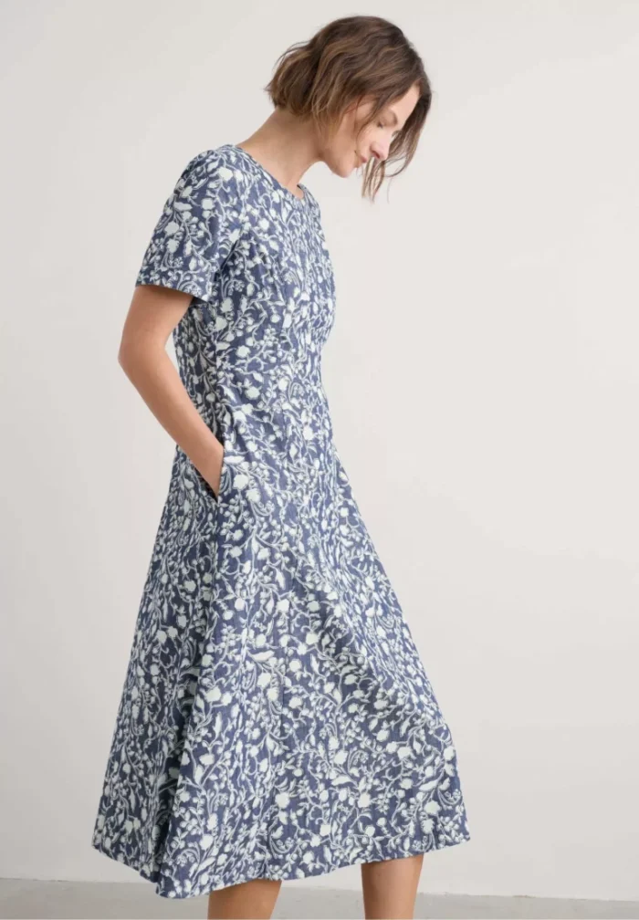 sea salt-Fox Path Indigo Dress - Image 2