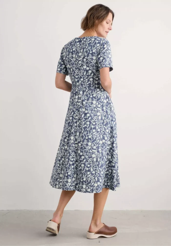sea salt-Fox Path Indigo Dress - Image 3