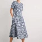 sea salt-Fox Path Indigo Dress