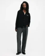 ALLSAINTS- Underground Logo Print Long Sleeve Shirt - Image 6