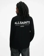 ALLSAINTS- Underground Logo Print Long Sleeve Shirt - Image 8