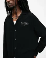 ALLSAINTS- Underground Logo Print Long Sleeve Shirt - Image 3