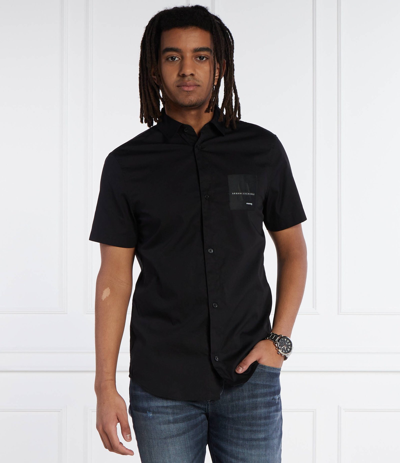 AX-SH-0574 (3) Armani Exchange Shirt Regular Fit - Image 1