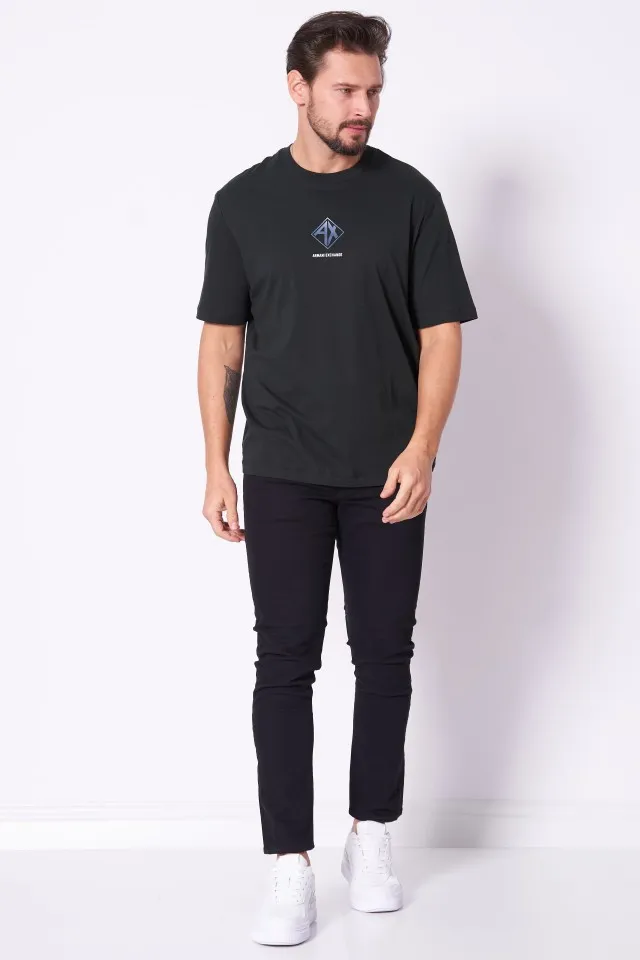 Black cotton T-shirt ARMANI EXCHANGE XM000276 AF12308 - Image 3
