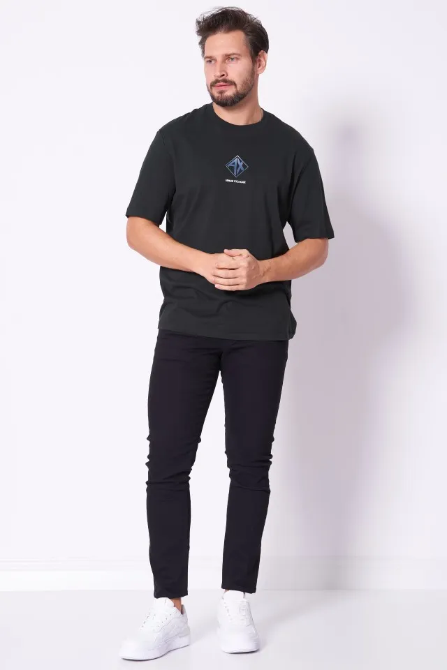Black cotton T-shirt ARMANI EXCHANGE XM000276 AF12308 - Image 2