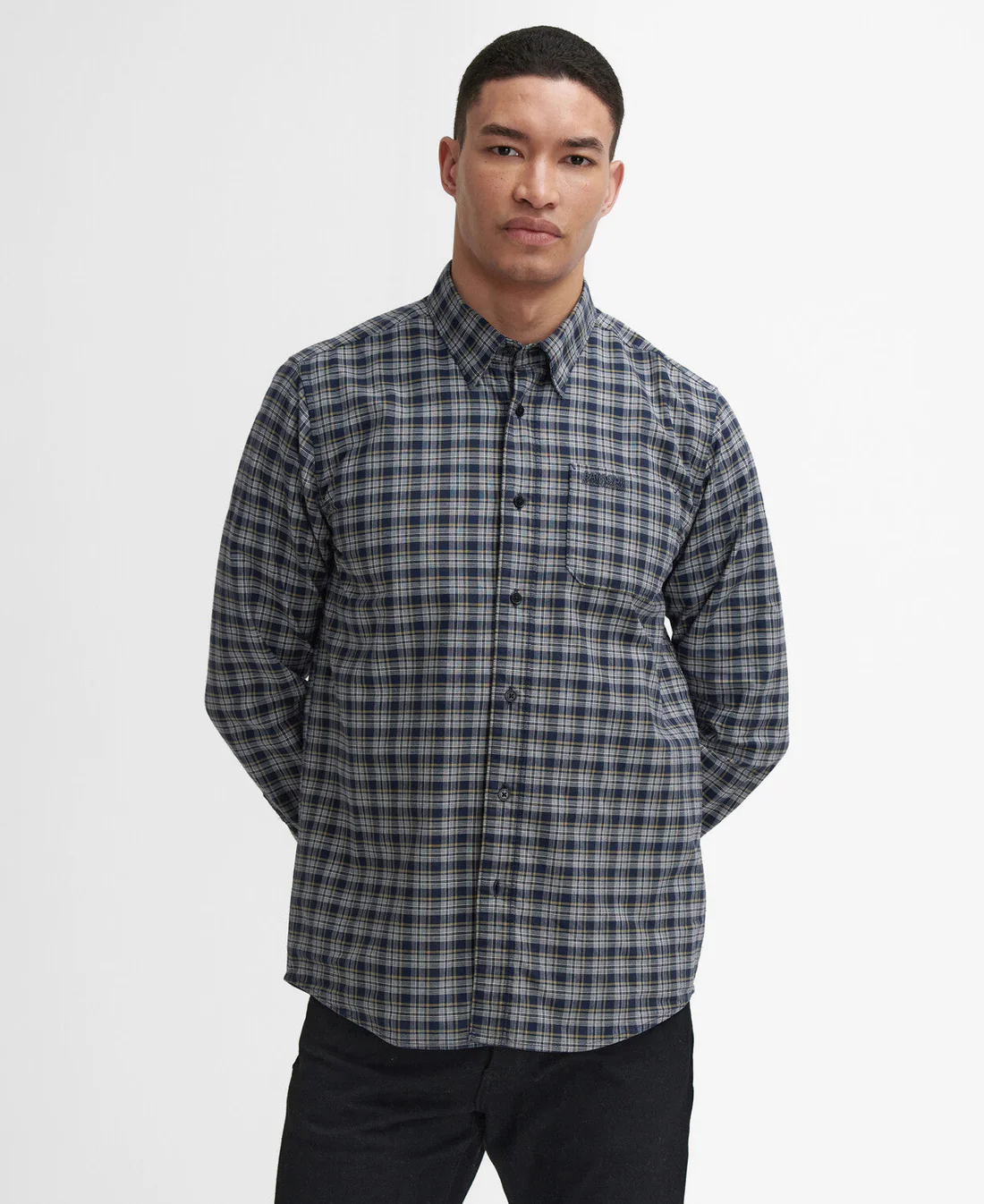 BA-SH-0580 (1) Barbour International Hawks Regular Long-Sleeved Oxford Shirt - Image 1