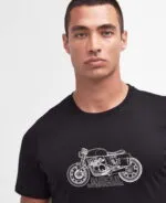 Barbour-B.Intl Colgrove Moto T-Shirt MTS1295BK31 - Image 5