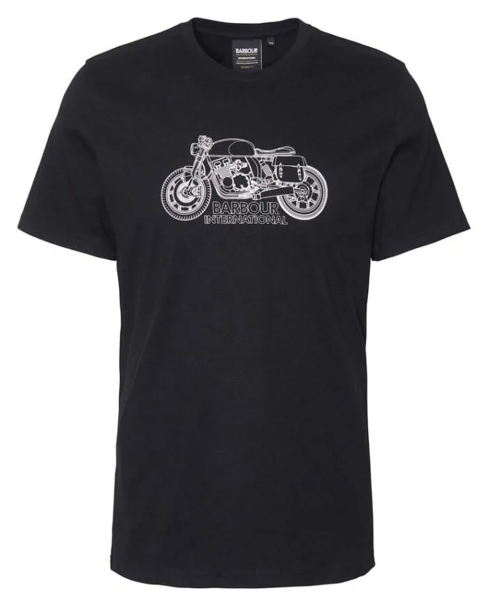 Barbour-B.Intl Colgrove Moto T-Shirt MTS1295BK31 - Image 3