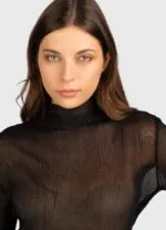 Blouse with sheer effect - Image 3