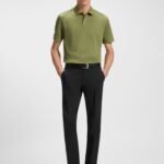 BOSS-Slim-fit trousers in a stretch-cotton blend