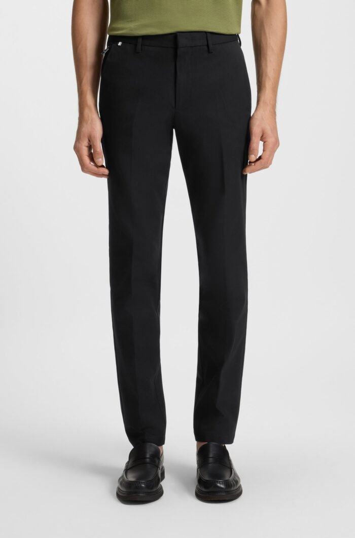 BOSS-Slim-fit trousers in a stretch-cotton blend - Image 3