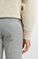 BOSS-Slim-fit trousers in overdyed stretch satin - Image 6