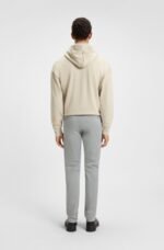 BOSS-Slim-fit trousers in overdyed stretch satin - Image 5