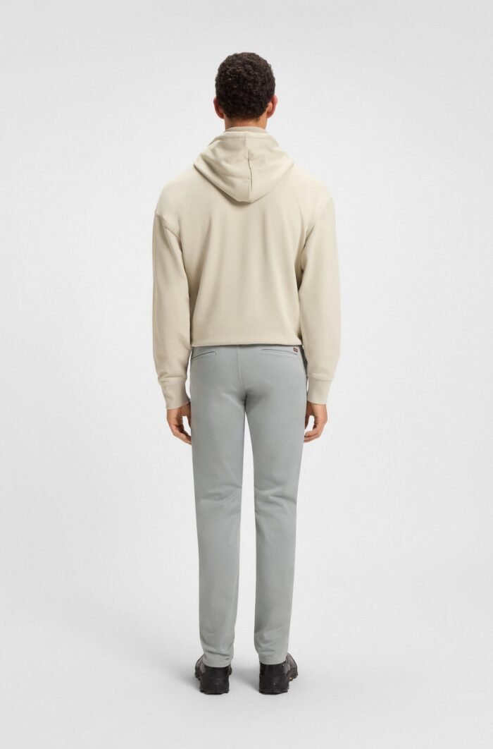 BOSS-Slim-fit trousers in overdyed stretch satin - Image 5