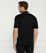 BOSS half-zip interlock-weave Polo Shirt | Black - Image 2