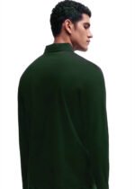 BOSS-Men's Long Sleeve Polo Shirt Green50523917-385 - Image 3