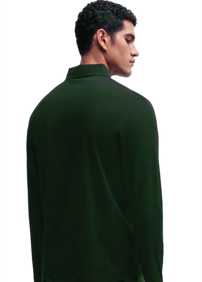 BOSS-Men's Long Sleeve Polo Shirt Green50523917-385 - Image 3