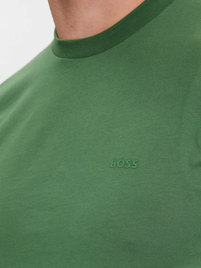 BOSS T-shirt Thompson 01 50468347 Verde Regular Fit - Image 3