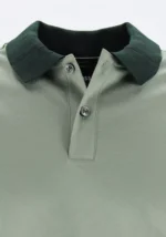 BOSS Phillipson slim fit men's polo, pique, light green - Image 2