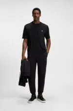 BOSS-Regular-fit T-shirt in cotton with Double B monogram - Image 3
