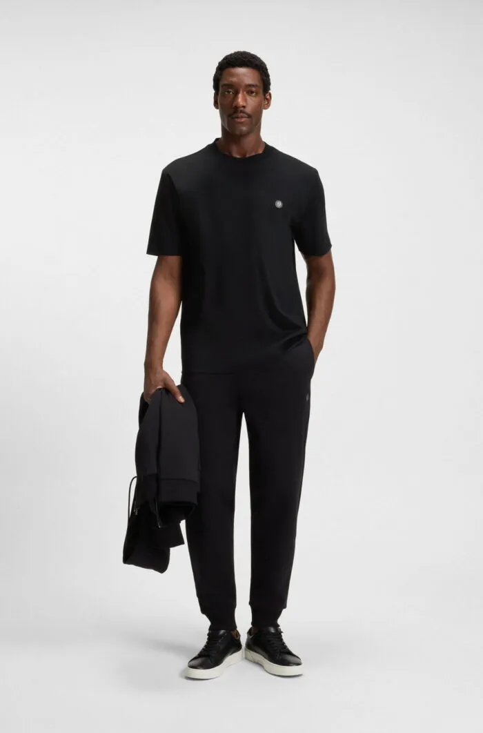 BOSS-Regular-fit T-shirt in cotton with Double B monogram - Image 3