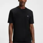 BOSS-Regular-fit T-shirt in cotton with Double B monogram