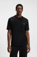 BOSS-Regular-fit T-shirt in cotton with Double B monogram