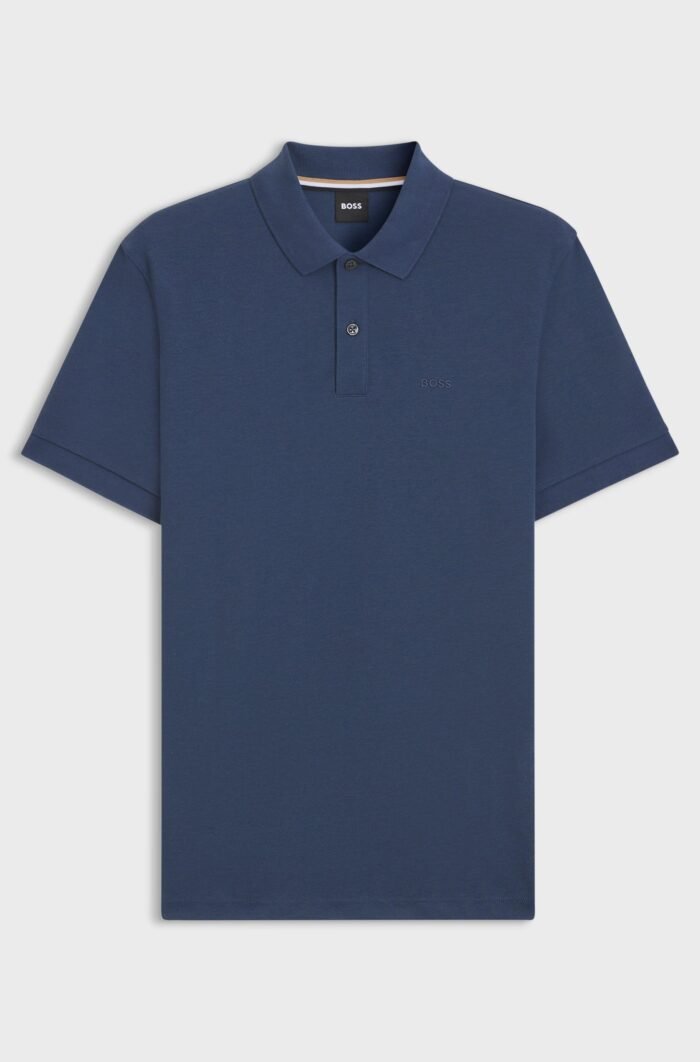 BOSS-Pallas polo shirt in cotton piqué with logo details - Image 2