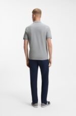 Stretch-cotton slim-fit polo shirt with logo patch - Image 4