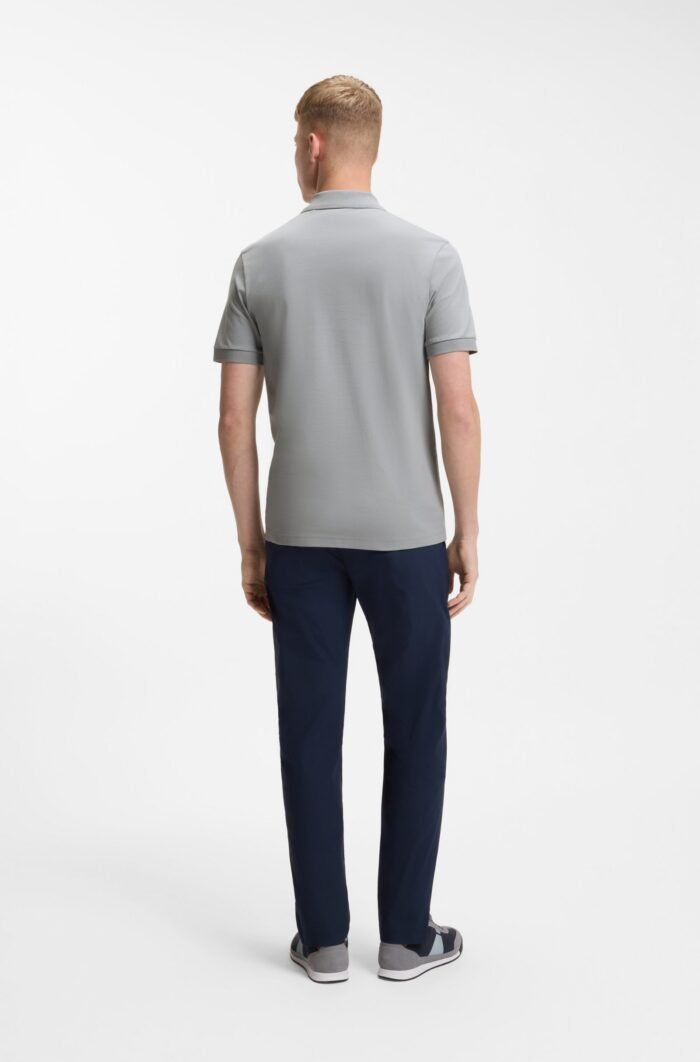 Stretch-cotton slim-fit polo shirt with logo patch - Image 4