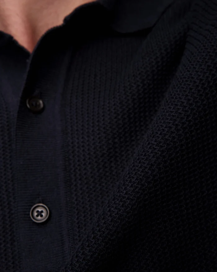 BOSS-Men's navy blue jumper with short sleeves H-Daremo - Image 5