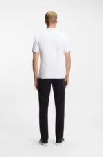Boss Stretch-cotton slim-fit polo shirt with logo patch - Image 4