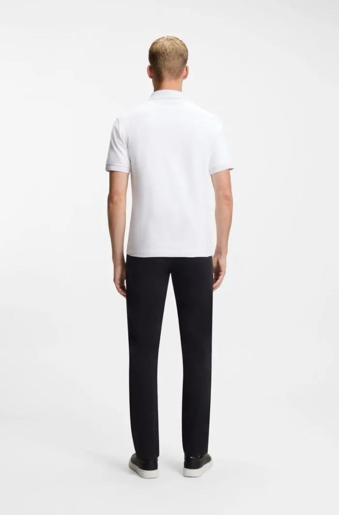 Boss Stretch-cotton slim-fit polo shirt with logo patch - Image 4