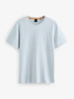 BOSS Light Blue Relaxed Fit Tales Logo T-Shirt - Image 3