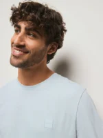 BOSS Light Blue Relaxed Fit Tales Logo T-Shirt - Image 2