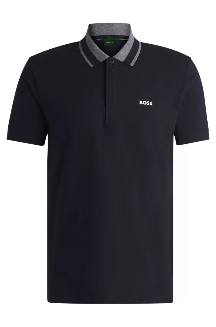 Hugo Boss Boss Stretch-cotton polo shirt with logo detail - Image 5