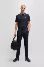 Hugo Boss Boss Stretch-cotton polo shirt with logo detail