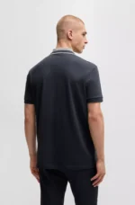 Hugo Boss Boss Stretch-cotton polo shirt with logo detail - Image 4