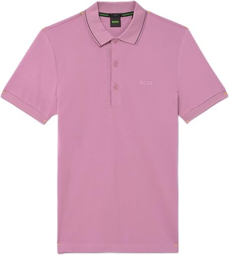 BO-T--0267 (2) BOSS Mens Paule Short Sleeve Polo Shirt Cotton - Image 1